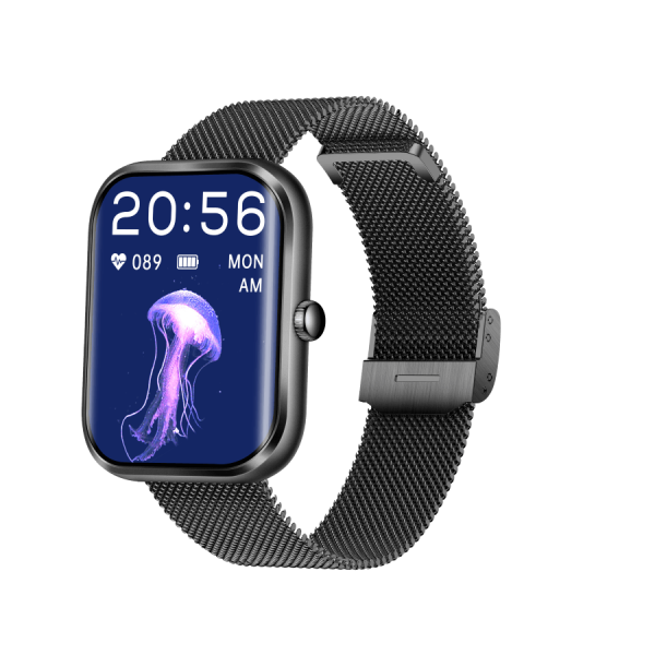 ak58 smartwatch black smash strap