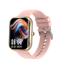 ak58 smartwatch pink silicone strap